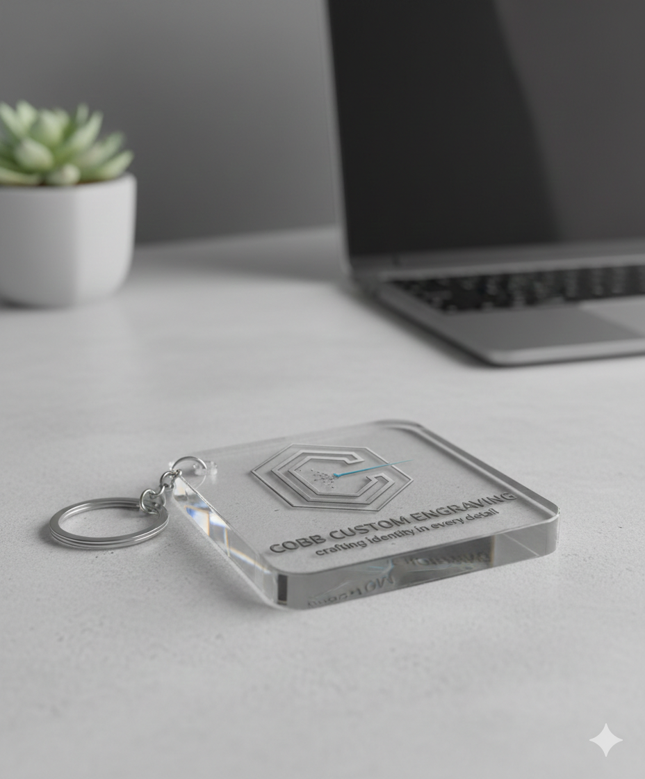 Custom Engraved Acrylic Keychain
